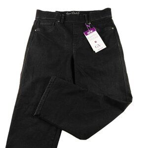 Gloria Vanderbilt Shape Effect High Rise Capri Jeans Women's 6 Black Rinse